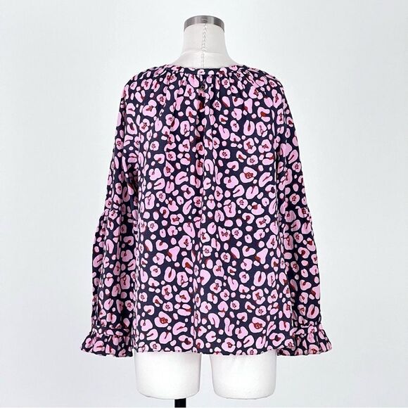 Marie Oliver silk printed long sleeves blouse size S - Picture 4 of 7